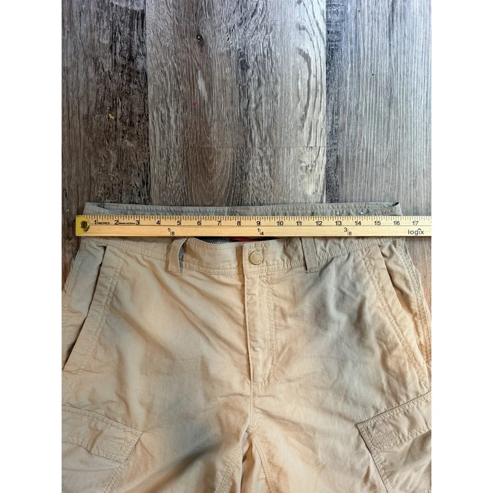 The North Face Mens 32 Horizon‎ Cargo Utility Shorts Beige Lightweight Hiking